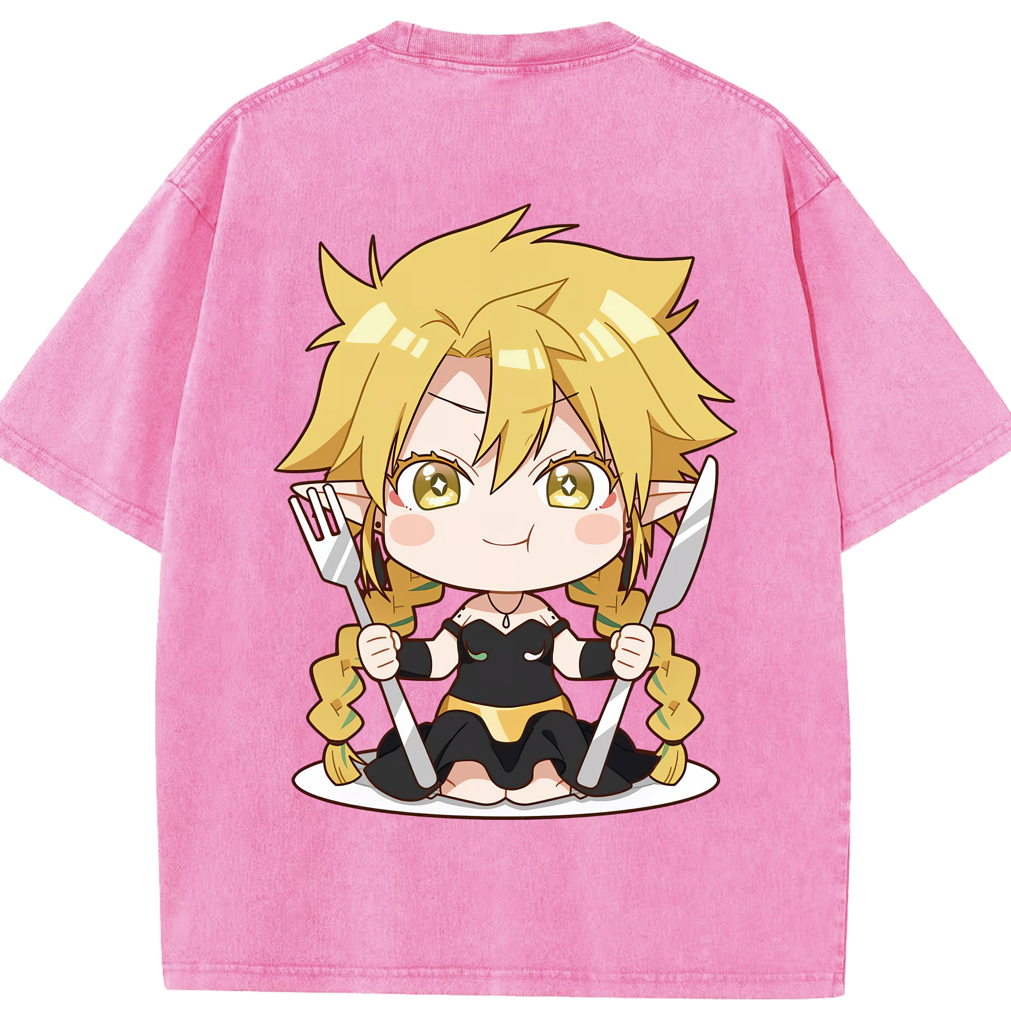 （画像用） 転スラ Regarding Reincarnated to Slime 綿100% ヴィンテージ風 半袖Tシャツ（背面プリント）